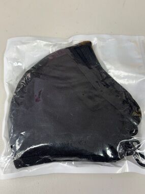 Black Reusable Face Mask black color 3 piece extra large adult safety protective